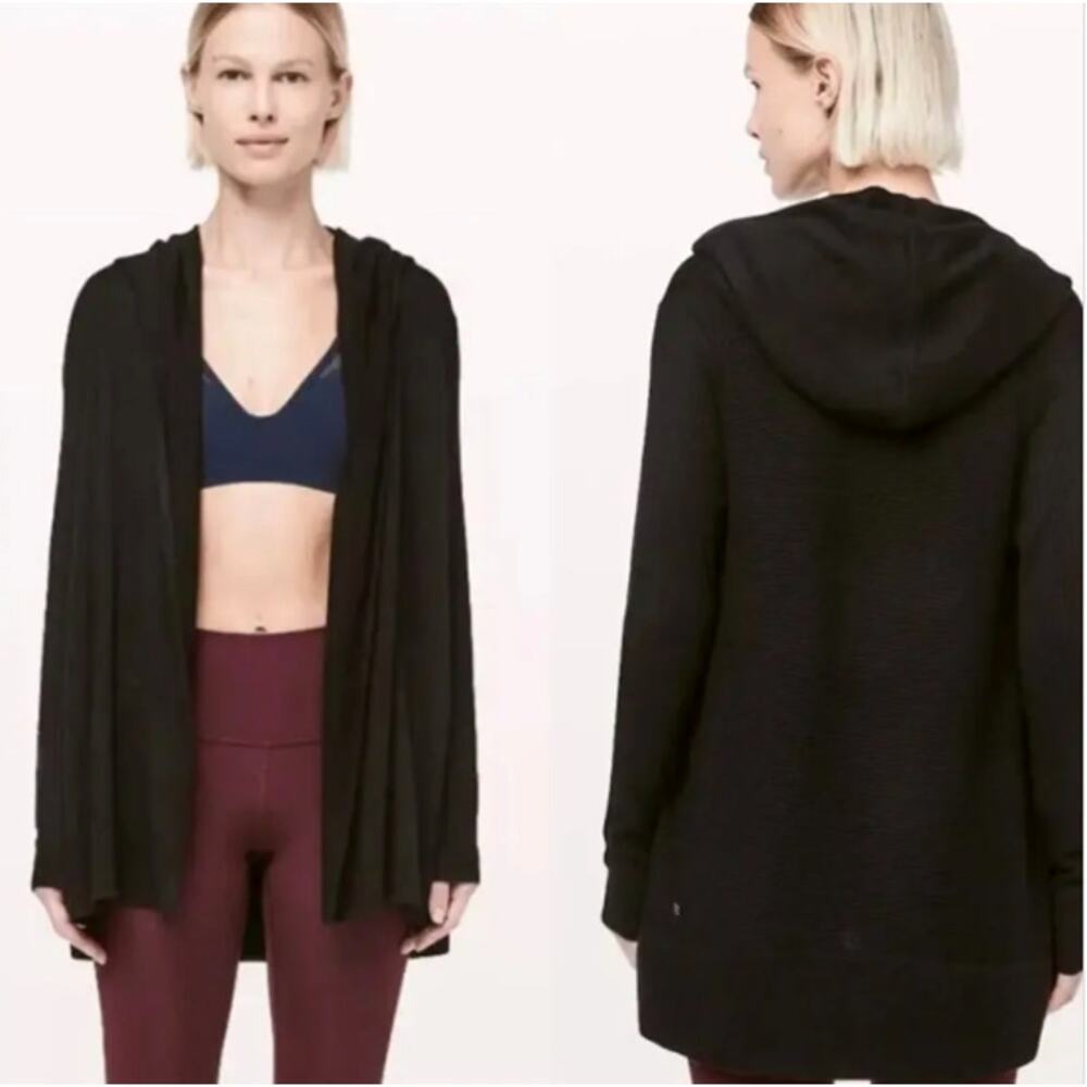 LULULEMON Sundown Sweater Wrap Hooded Cardigan Size 6